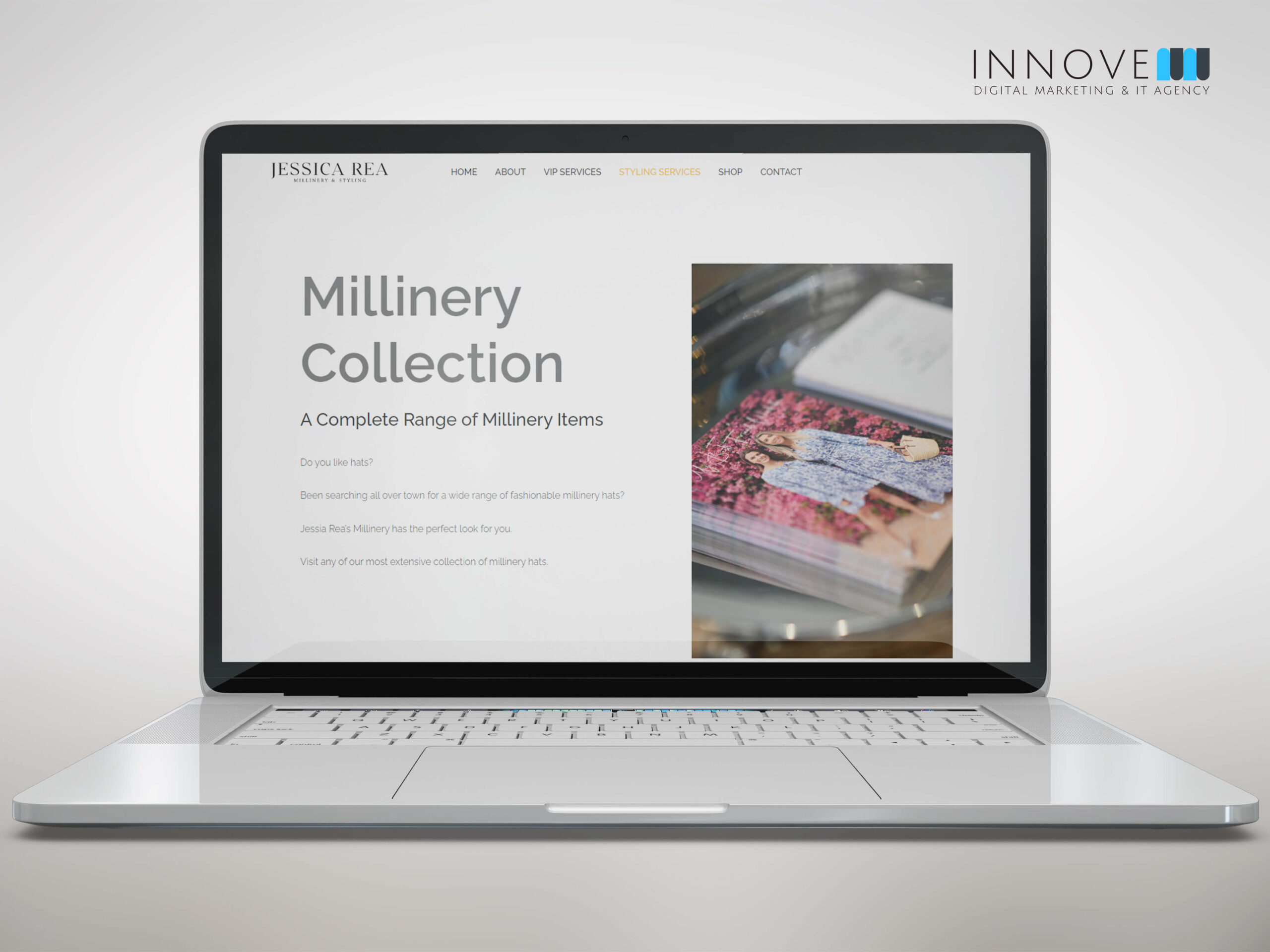 jessica rea millinery-co-uk-innove-it-solutions-website-styling-digital-merketing-millinery